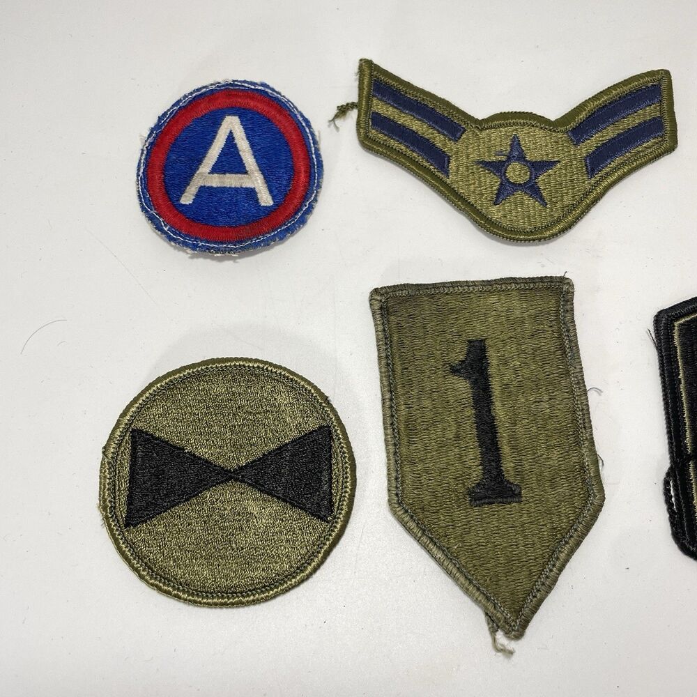 Vintage US Military Patch Lot 5 Army Air Force Insignia Subdued Uniform - Picture 2 of 4